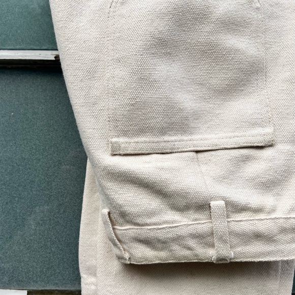 Diamond Leah | Designer | Natural Rigid Pant in dye free canvas | S - Picture 10 of 12